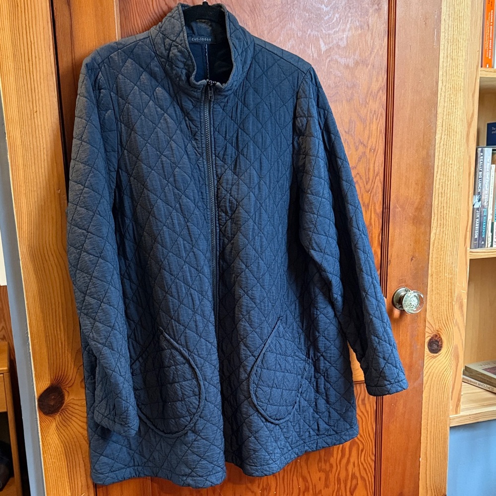 Cut Loose Women's Quilted Indigo Blue Jacket